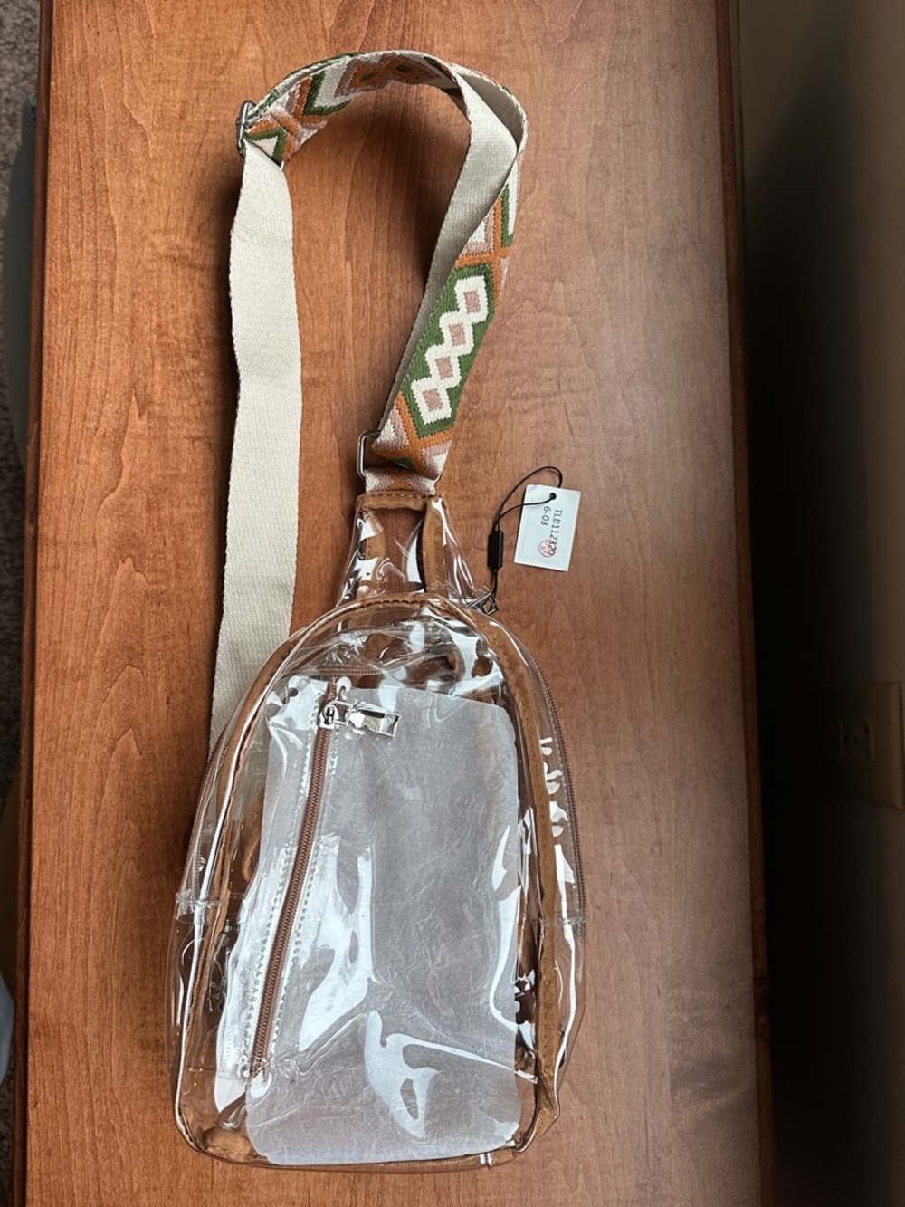 Clear PVC Crossbody Festival bag